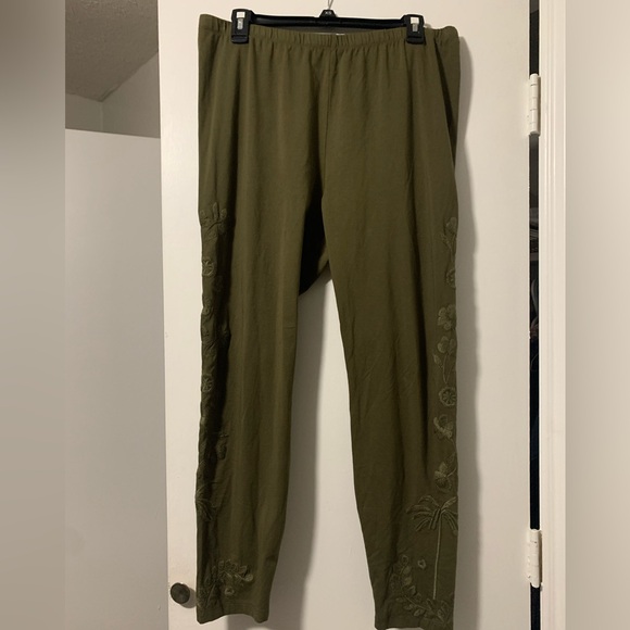 Jw Los Angeles Pants - JW Los Angeles Embroidered Cotton Pants